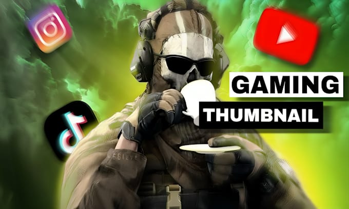 Gig Preview - Do professional gaming thumbnails