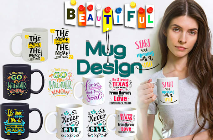 Gig Preview - Create a custom coffee mug design