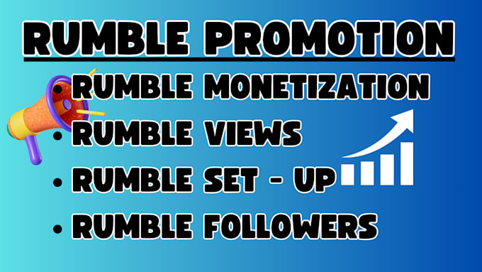 Bestseller - do organic rumble video promotion