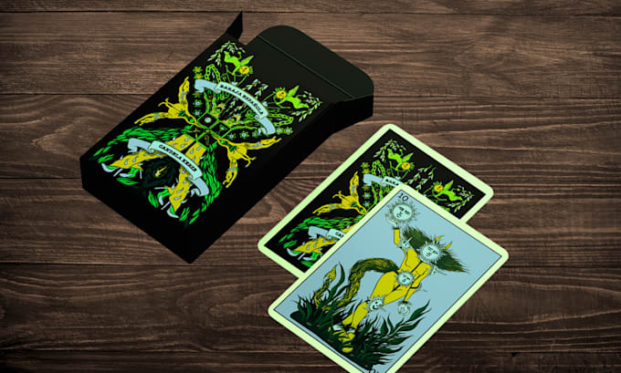 Gig Preview - Design card game illustration box design box mockup board game card illustration