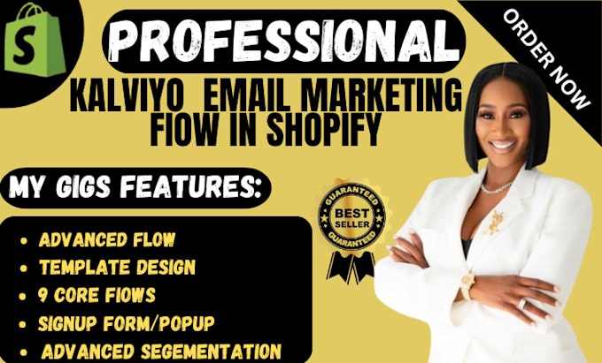 Gig Preview - Setup advanced kaiviyo email marketing flows in shopify