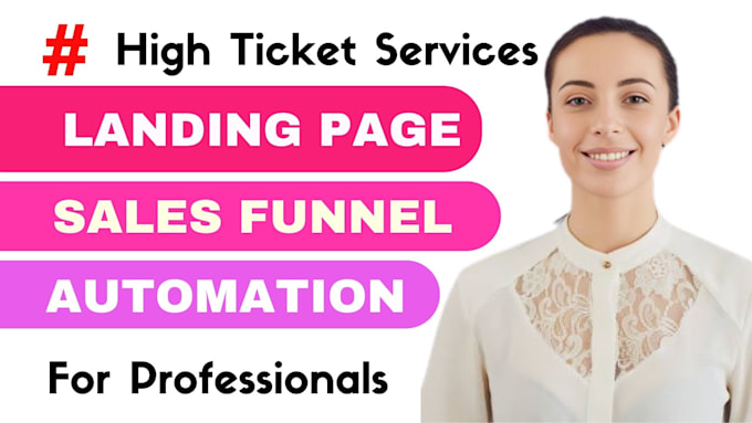 Bestseller - create landing page, sales funnel, email automation for high ticket services