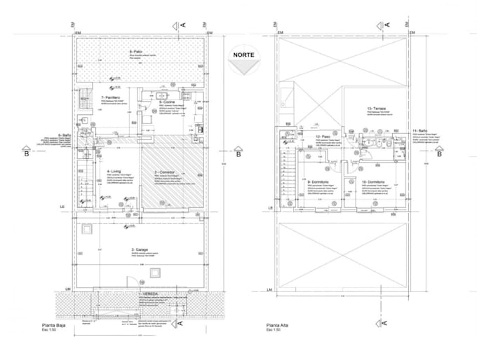 Bestseller - draw an architectural plan in 2d autocad