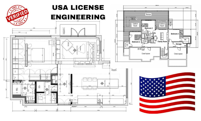 Gig Preview - Licensed civil, structural engineer, architect stamp, city permit in california