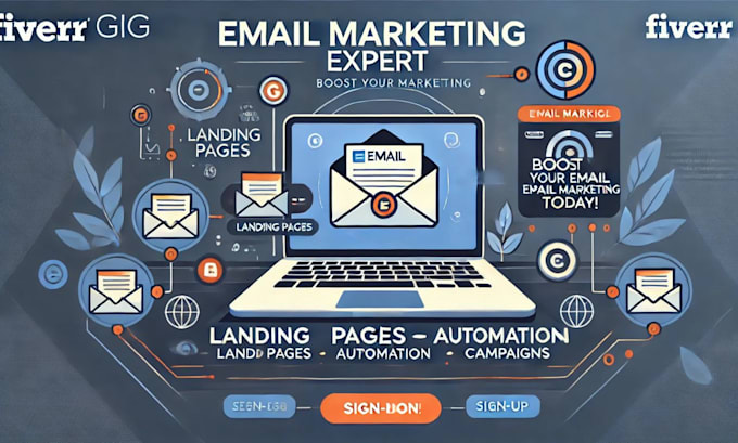 Gig Preview - Be your email marketing expert for landing pages, automation