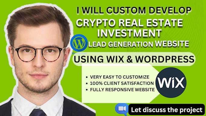 Bestseller - build crypto real estate investment lead generation website, seo optimization