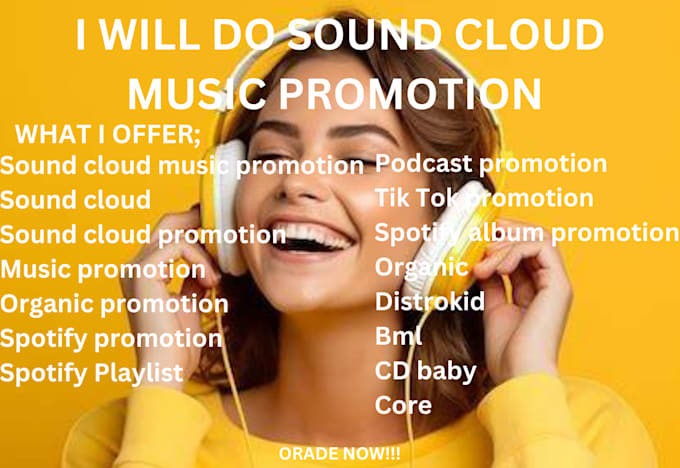 Gig Preview - Do sound cloud music promotion distrokid bml cd baby spotify promotion core tune