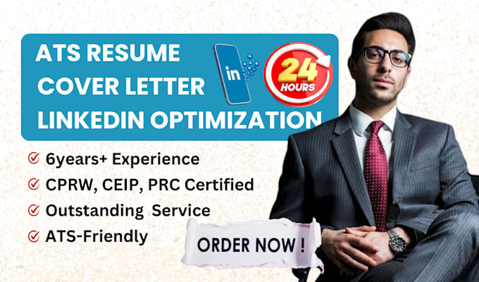 Bestseller - write professional ats friendly CV, resume, cover letter, linkedin optimization