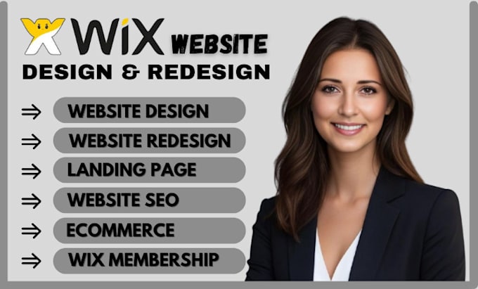 Gig Preview - Wix website redesign, wix website design, redesign wix website, wix design