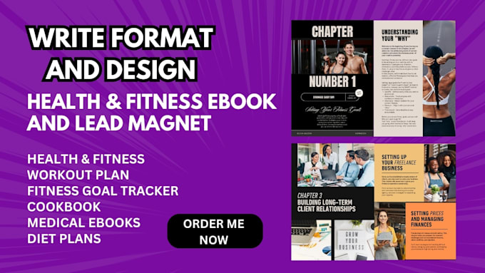 Bestseller - design lead magnet, health fitness ebook, medical,workout plan on canva designrr