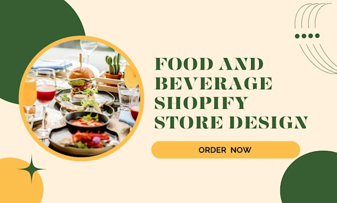 Gig Preview - Craft food and beverage shopify store food store grocery store food website