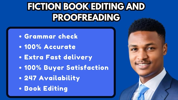 Gig Preview - Do fiction and children book editing and proofreading