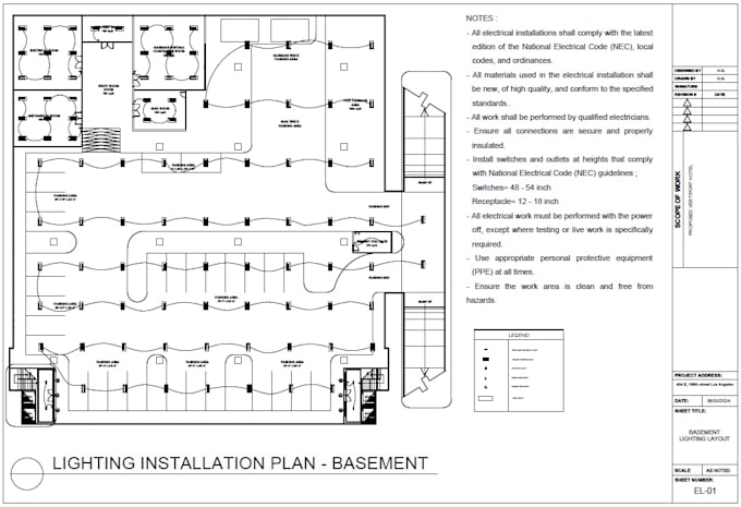 Gig Preview - Provide professional electrical drafting in autocad