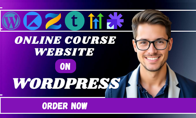 Bestseller - create online course website in zenler forento kajabi on wordpress with portal