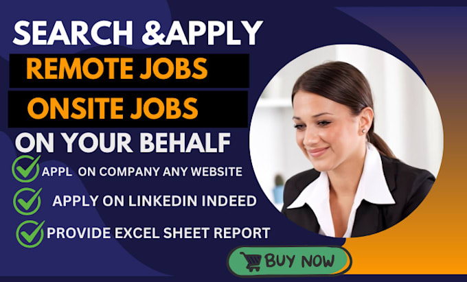 Gig Preview - Professionally search and apply remote jobs reverse recruit for job application