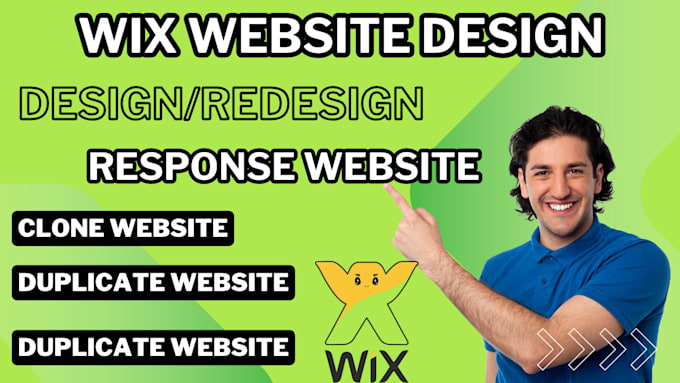 Bestseller - design, redesign, copy clone, duplicate replicate website in wix, wix website