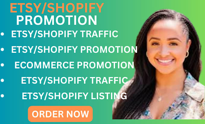 Gig Preview - Promote your etsy, shopify and amazon stores to boost sales