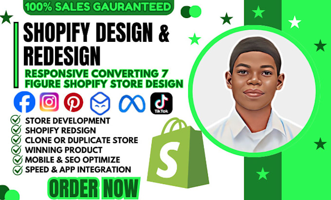 Bestseller - build shopify design shopify redesign clone shopify website shopify dropshipping