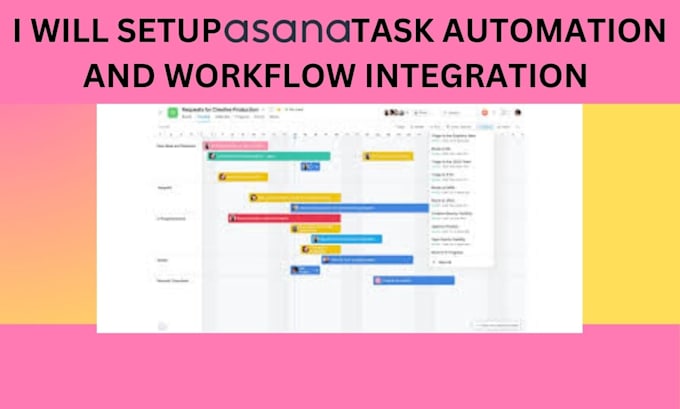 Gig Preview - Setup asana task automation and workflow integration