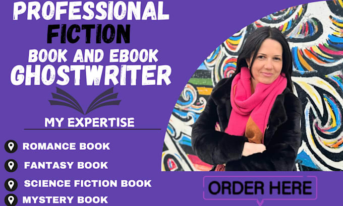 Gig Preview - Be your fiction book writer, ebook writer, fiction ghostwriter, ebook editor