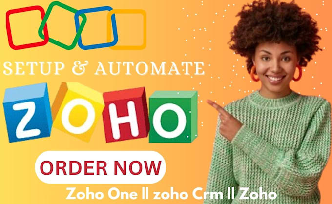 Gig Preview - Setup zoho crm integration zohoone zapier automation zapier webhook zoho creator