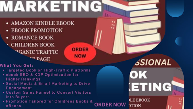 Gig Preview - Amazon kindle ebook marketing book promotion children KDP marketing sales funnel