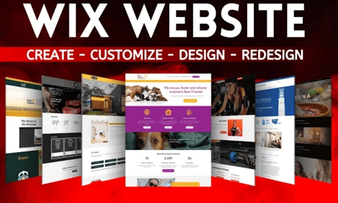 Gig Preview - Create or redesign responsive wix website, online store, and blog