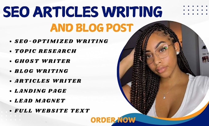 Gig Preview - Write SEO blog posts and articles for your website as a content writer