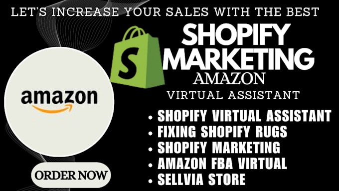 Gig Preview - Be your shopify amazon virtual assistant, sellvia store and amazon store manager