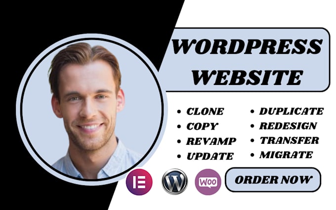 Gig Preview - Clone, duplicate copy, revamp customize, update build redesign wordpress website