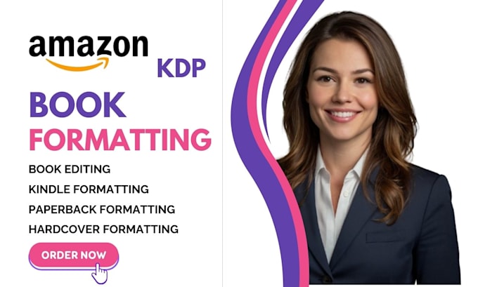 Gig Preview - Kdp book formatting, amazon kdp book formatting for amazon kdp book publishing