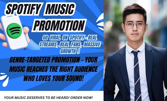 Gig Preview - Viral spotify music promotion, 100 organic streams, real fans, massive exposure