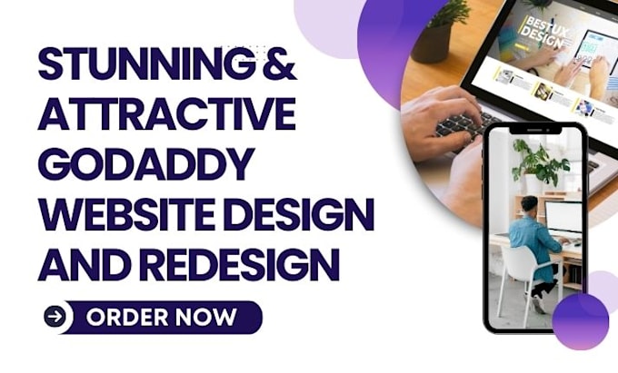 Bestseller - design a responsive and professional website using godaddy website builder