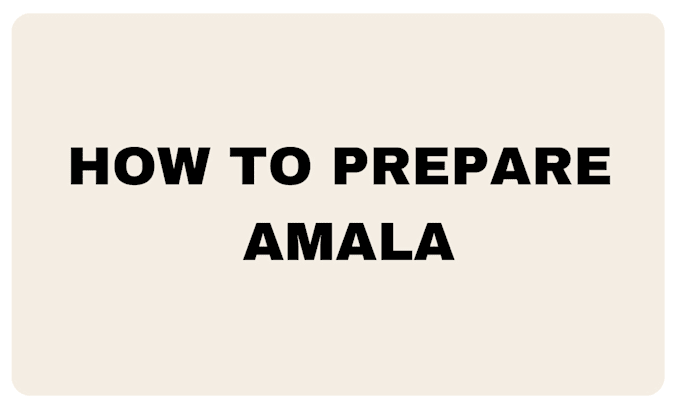 Gig Preview - Teach you how to make amala, semo