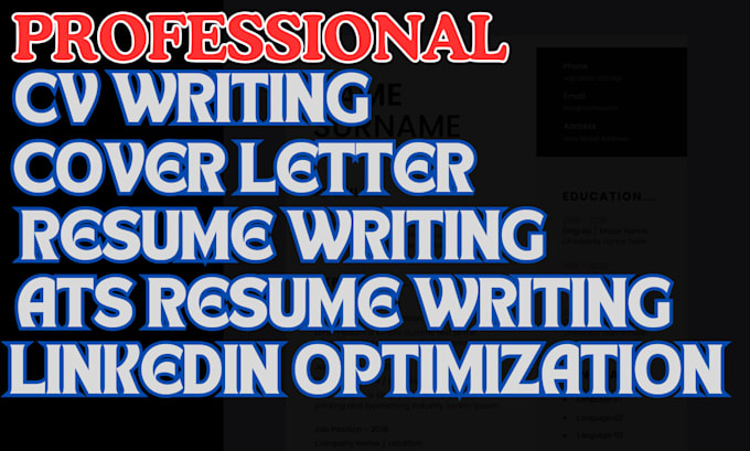 Bestseller - resume writing nd cover letter executive resume linkedin optimization cv writing