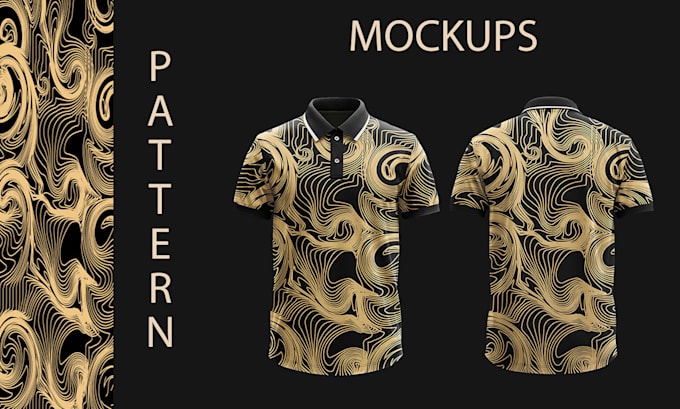 Gig Preview - Design print shirt pattern designs and mockup free for you