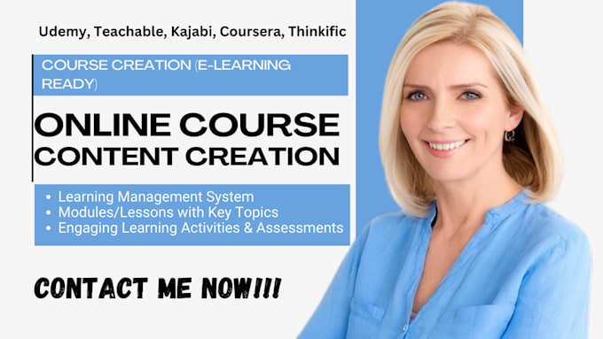 Bestseller - prepare extensive online course content, ppt,course syllabus course creation mit