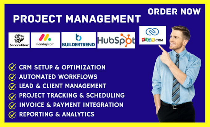 Bestseller - do project management crm zoho monday clickup hubspot teamwork jira striven