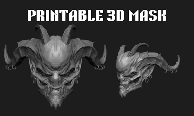 Gig Preview - Sculpt 3d printable helmet 3d cosplay model 3d armor stl file for 3d printing