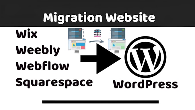 Gig Preview - Revamp migrate clone webflow wix hostinger weebly website to wordpress website