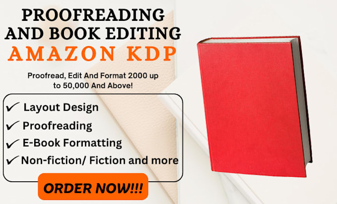 Bestseller - proofread, format, and edit your book for amazon kindle