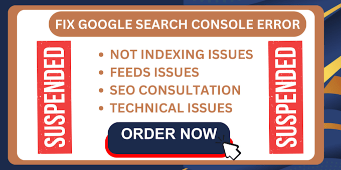 Gig Preview - Fix google search console errors indexing error technical seo