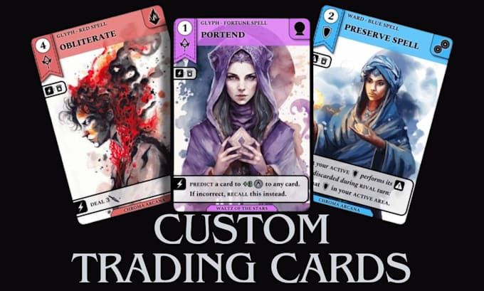 Bestseller - custom trading card game designs, unique cards for pokemon, sports, magic, etc