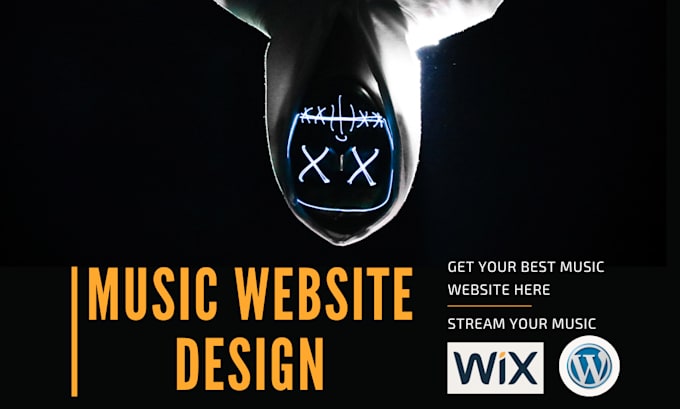 Gig Preview - Create high quality artistic music website landing page for music website design