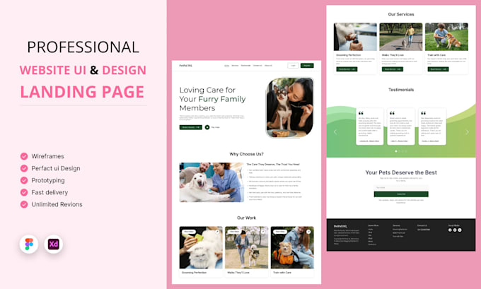 Gig Preview - Do create professional landing page design with responsive