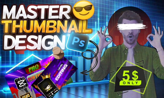 Gig Preview - Create a stunning youtube thumbnail thumbnail desgin