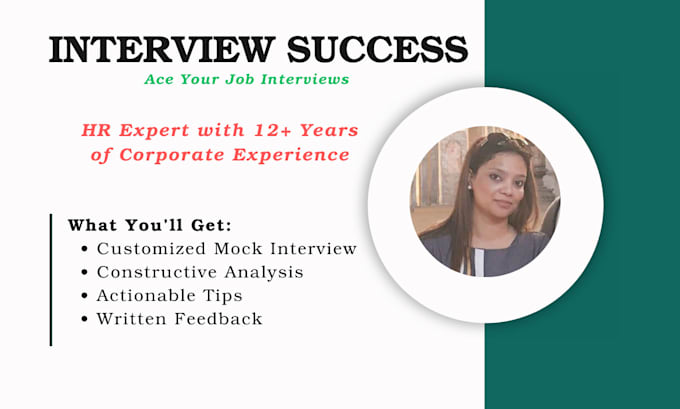 Gig Preview - Conduct a customized mock interview