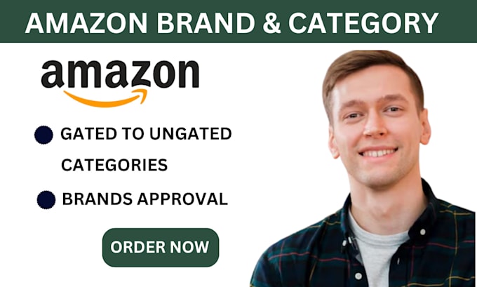 Gig Preview - Do amazon gated to ungated categories and brands approval