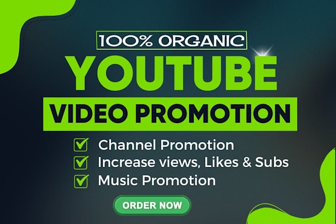 Gig Preview - Do organic youtube video promotion