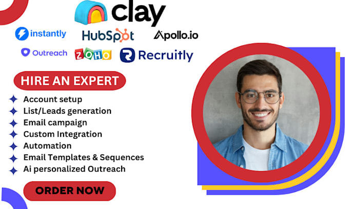 Gig Preview - Setup clay, clay com, hubspot CRM, zoho, recruitly io, instantly and apollo io